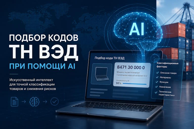 Быстрый подбор кода ТН ВЭД для продукции