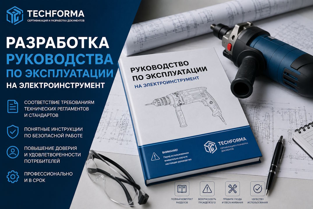Разработка РЭ (руководства по эксплуатации на электроинструмент)